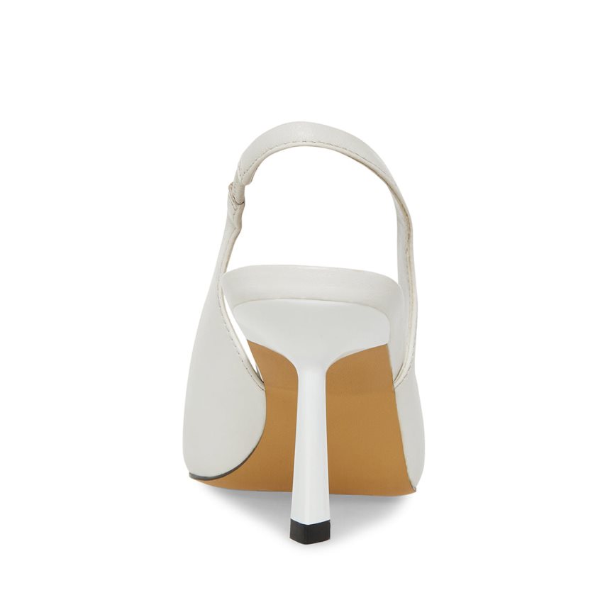 Tacones Steve Madden Kling Cuero Mujer Blancas | ES NRE3S8